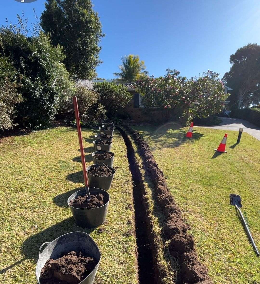 During — Trenching Keiraville